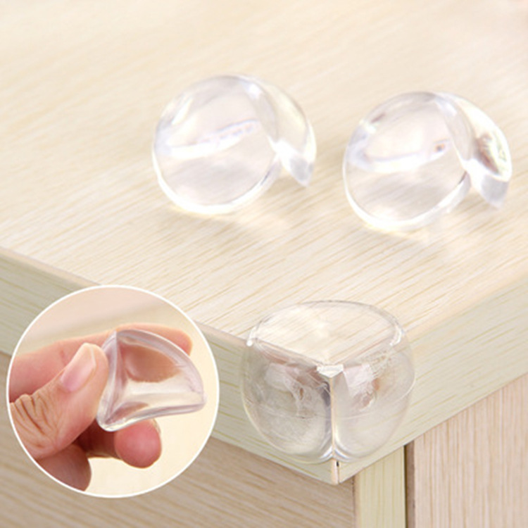 Infant Bumper Thick Transparent Cornerite Glass Tea Table Corner Guard Transparent Spherical Bumper Protection Sleeve