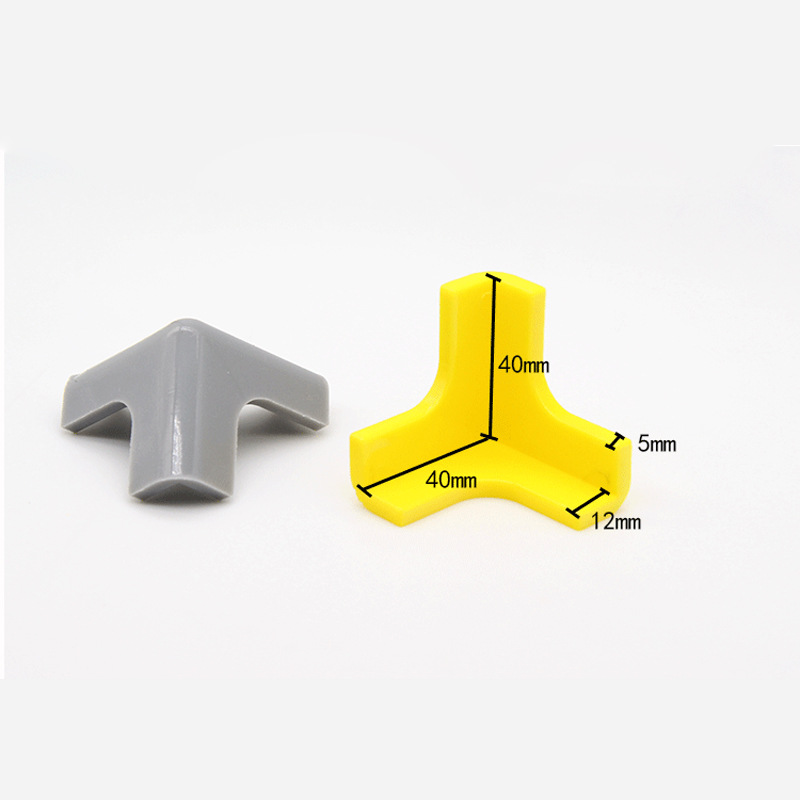 Table Corner Collision Head Protection Silicone Furniture Bump Proof Bag Table Corner ThreeDimensional TShaped Color
