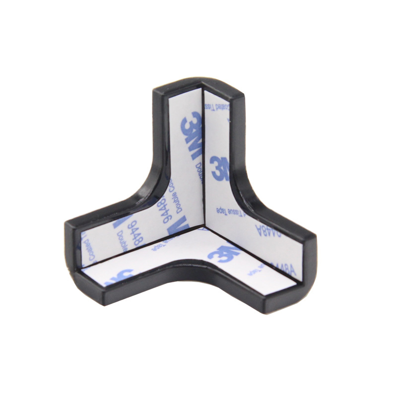 Table Corner Collision Head Protection Silicone Furniture Bump Proof Bag Table Corner ThreeDimensional TShaped Color