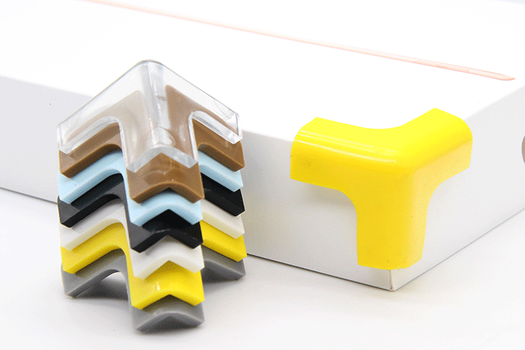 Table Corner Collision Head Protection Silicone Furniture Bump Proof Bag Table Corner ThreeDimensional TShaped Color