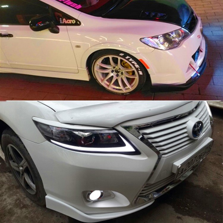Surrounded Wind Knife Front Shovel Car Modification Bumper Big Surrounded Corner Protection Head Shovel Corner Top Bar