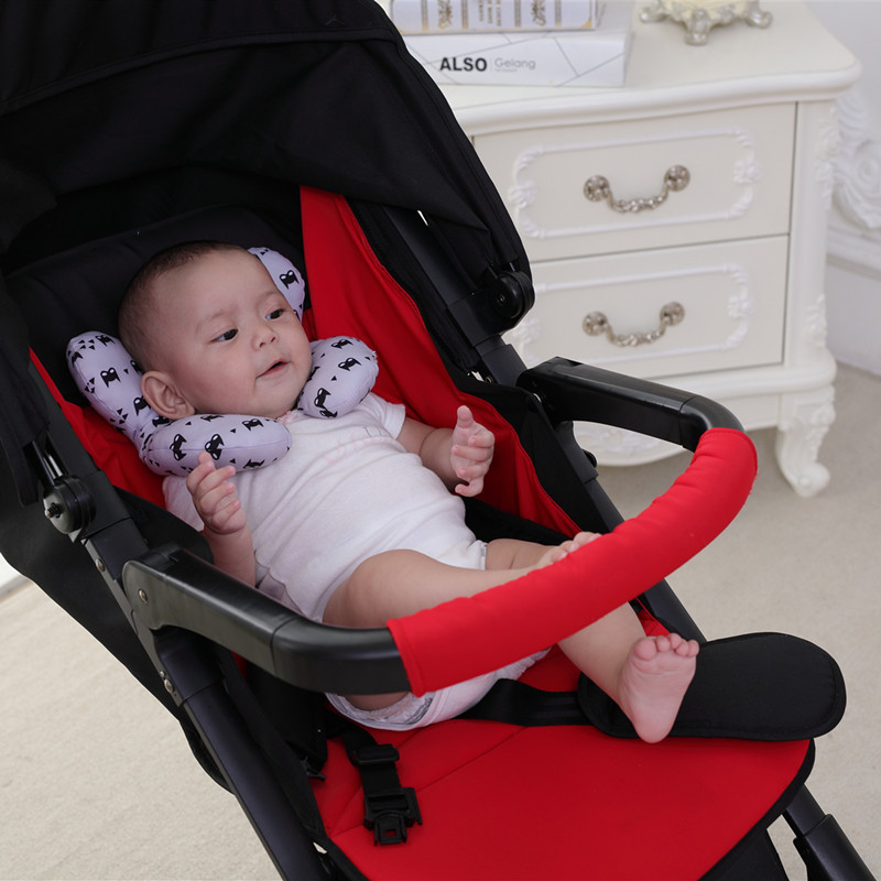 New Cartoon Pattern Children U-Shaped Pillow Travel Car Seat Neck Protection Two-Corner Pillow Fixed Shaping Cart Pillow