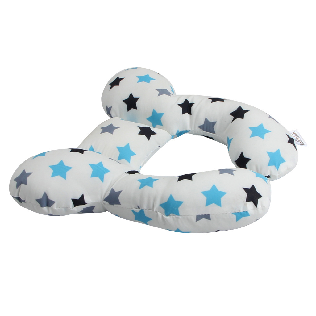 New Cartoon Pattern Children U-Shaped Pillow Travel Car Seat Neck Protection Two-Corner Pillow Fixed Shaping Cart Pillow