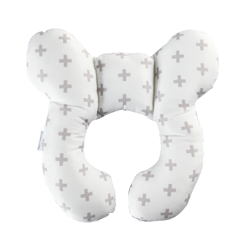 New Cartoon Pattern Children U-Shaped Pillow Travel Car Seat Neck Protection Two-Corner Pillow Fixed Shaping Cart Pillow