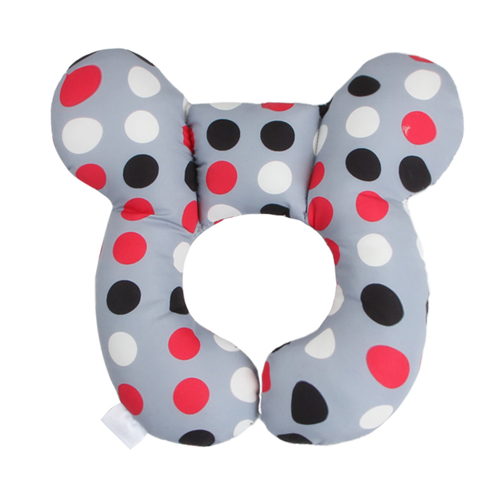 New Cartoon Pattern Children U-Shaped Pillow Travel Car Seat Neck Protection Two-Corner Pillow Fixed Shaping Cart Pillow