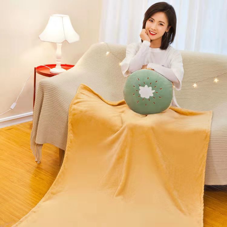 Cartoon Fruit Three-in-One Flannel Pillow and Quilt Dual-Use Car Air Conditioner Quilt Cushion Cover Nap Blanket Cartoon Fruit Three-in-One Flannel Pillow and Quilt Dual-Use Car Air Conditioner Quilt Cushion Cover Nap Blanket
