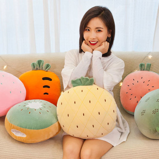 Cartoon Fruit Three-in-One Flannel Pillow and Quilt Dual-Use Car Air Conditioner Quilt Cushion Cover Nap Blanket Cartoon Fruit Three-in-One Flannel Pillow and Quilt Dual-Use Car Air Conditioner Quilt Cushion Cover Nap Blanket