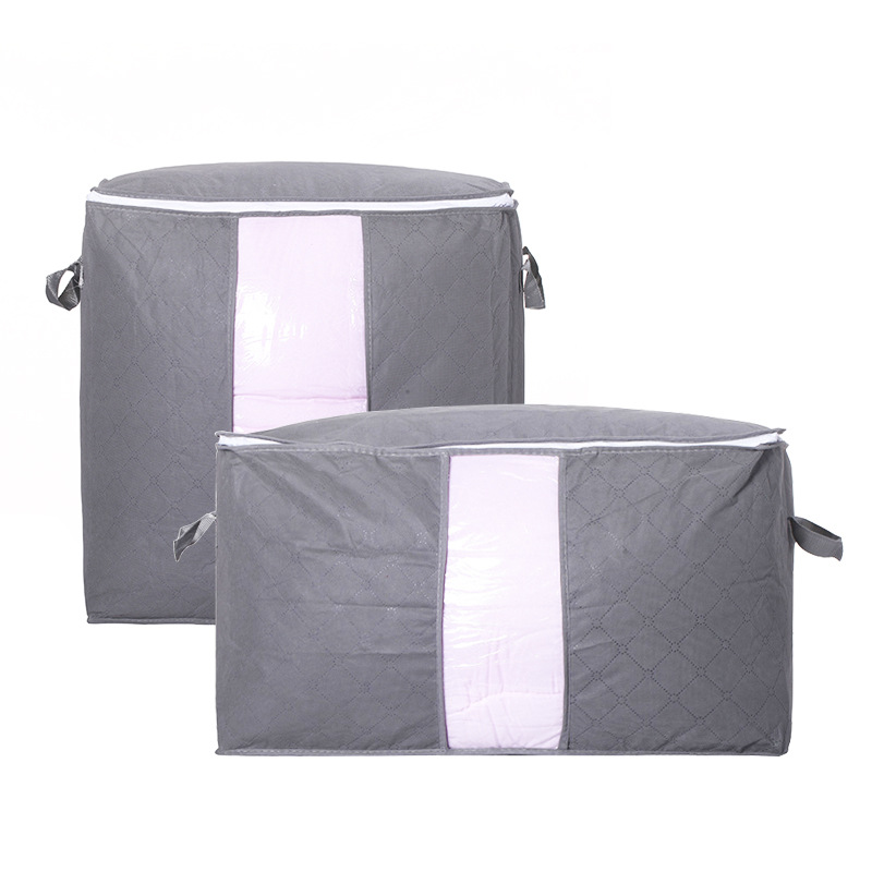 Raised More than Large Quilt Color Bamboo Charcoal Buggy Bag Clothing Quilt Organizing Folders Color Storage Bag Stall
