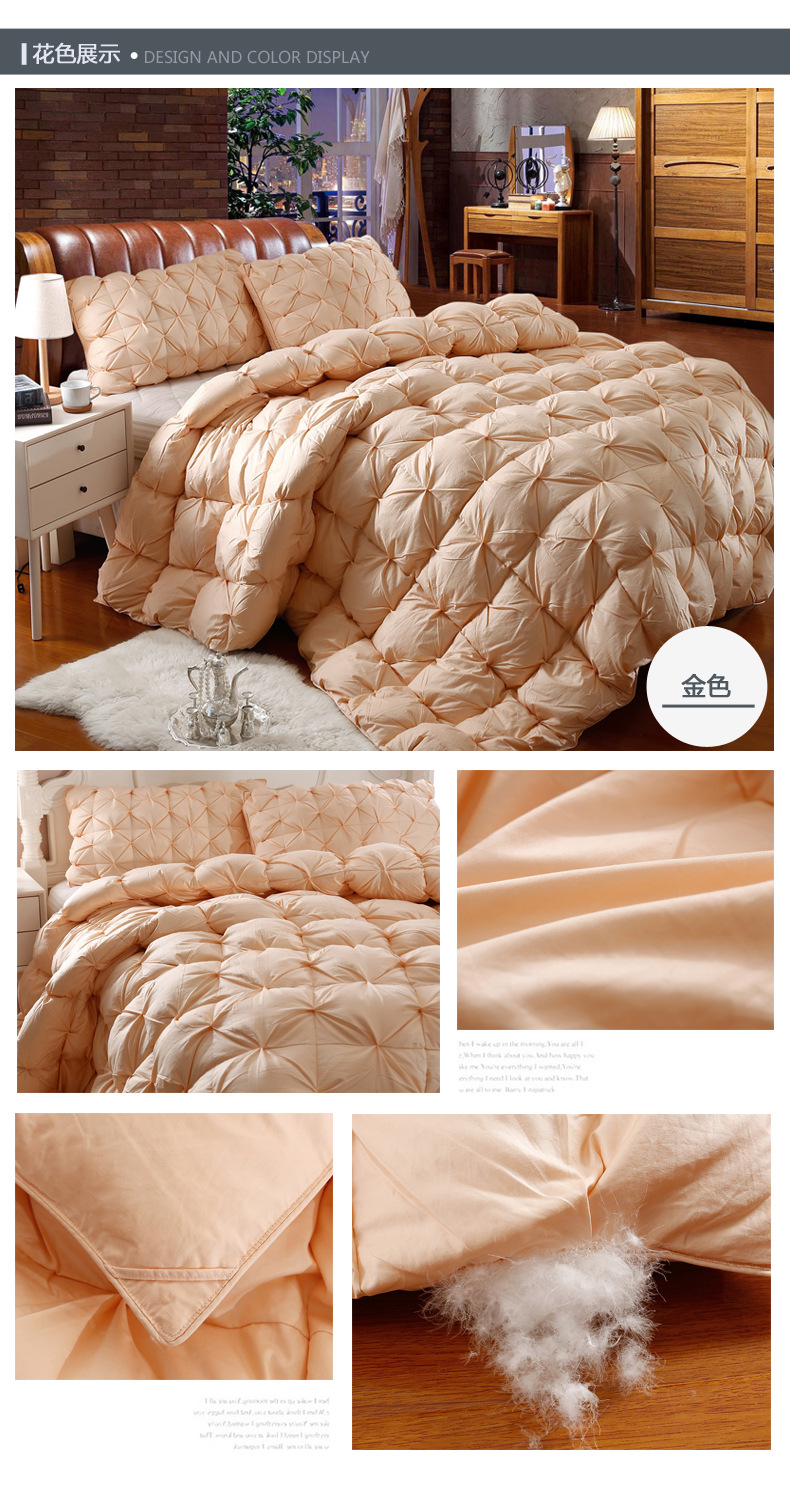 New Pure Cotton Satin French Twisted Duvet Autumn & Winter Quilt 95 Goose down Duvet Hong Kong Crocodile New Pure Cotton Satin French Twisted Duvet Autumn & Winter Quilt 95 Goose down Duvet Hong Kong Crocodile