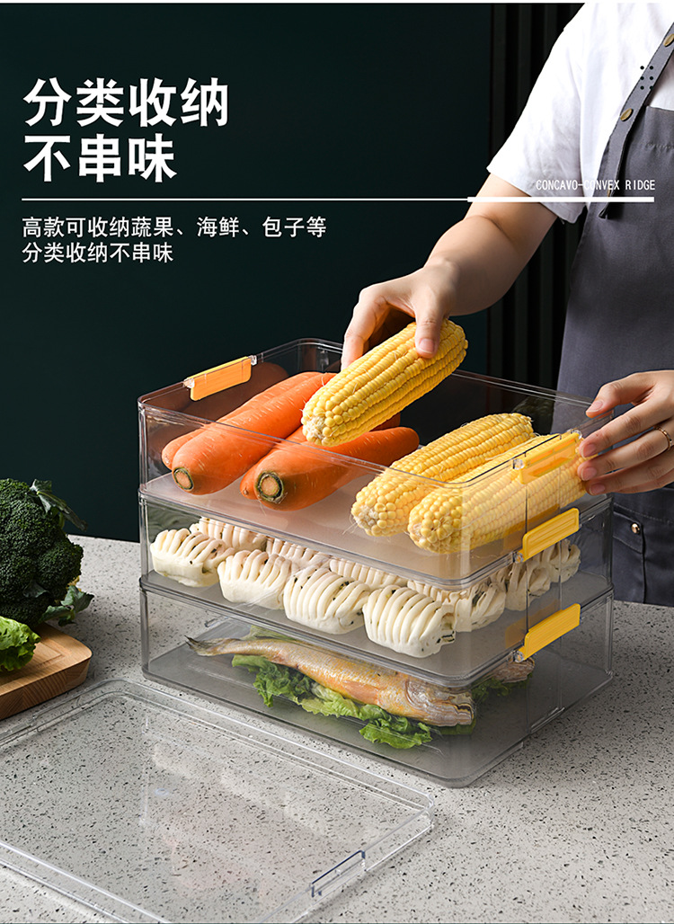 Pet Dumplings Box Multi-Layer Wonton Storage Box Refrigerator Frozen Dumpling Special Tray Egg Fresh-Keeping Box