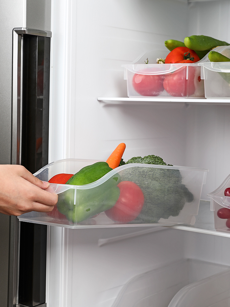 Refrigerator Box Dedicated Fresh-Keeping Box Food Vegetable Fruit Storage Box Egg Food Frozen Sealed Plastic Box