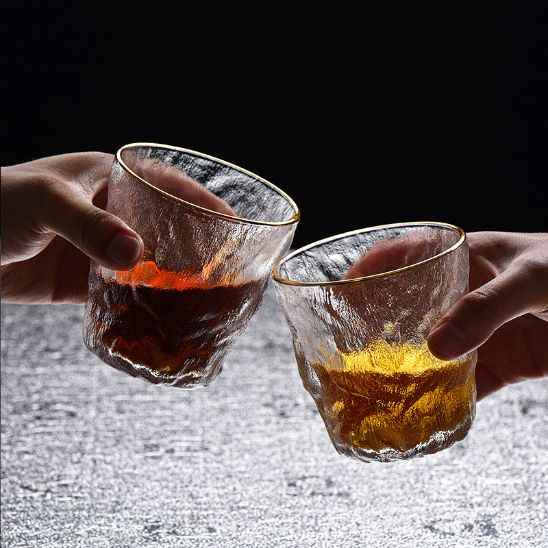 Nordic Instagram Style Simple Glacier Pattern Glass Cup Restaurant Juice Bubble Water Cup Beer Whiskey Glass Generation