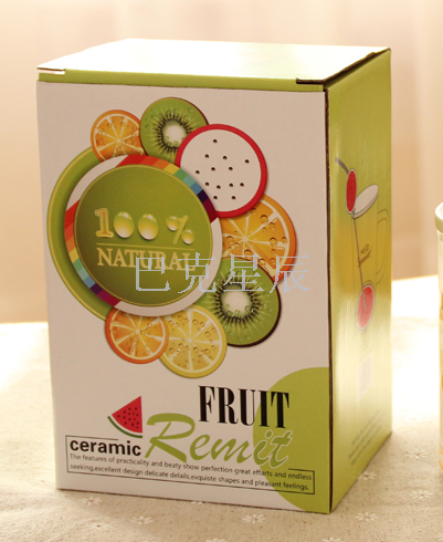 Cute personality fruit glass with lid spoon Korean creative tea cup Cute personality fruit glass with lid spoon Korean creative tea cup