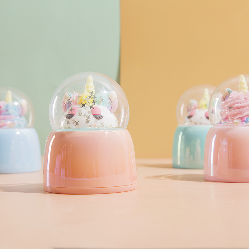 A View bright color unique glass cup lid exquisite cup body with sequins unicorn thermos cup water cup direct sale