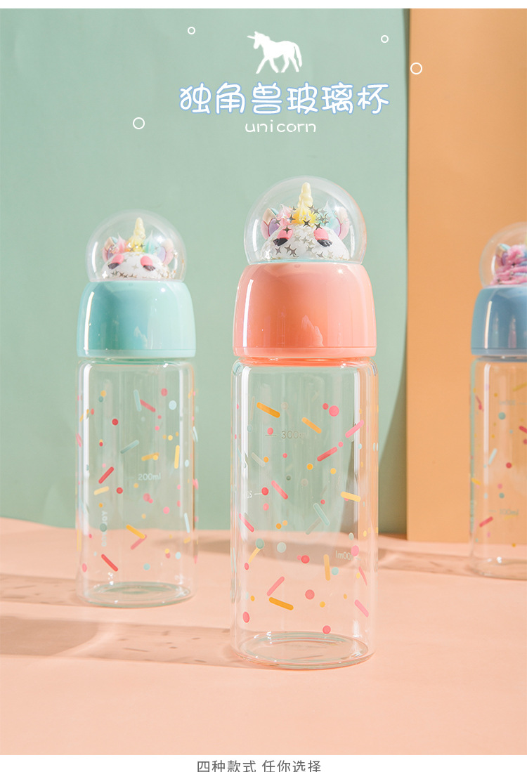A View bright color unique glass cup lid exquisite cup body with sequins unicorn thermos cup water cup direct sale A View bright color unique glass cup lid exquisite cup body with sequins unicorn thermos cup water cup direct sale