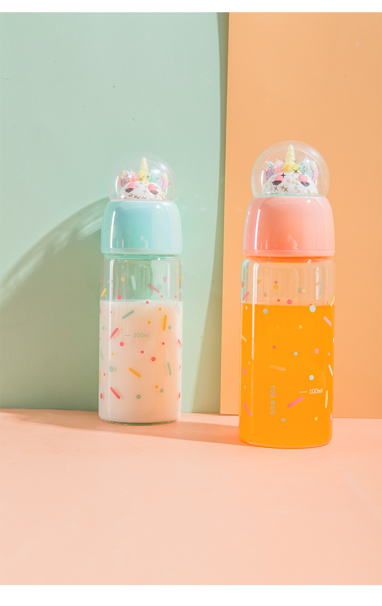 A View bright color unique glass cup lid exquisite cup body with sequins unicorn thermos cup water cup direct sale A View bright color unique glass cup lid exquisite cup body with sequins unicorn thermos cup water cup direct sale