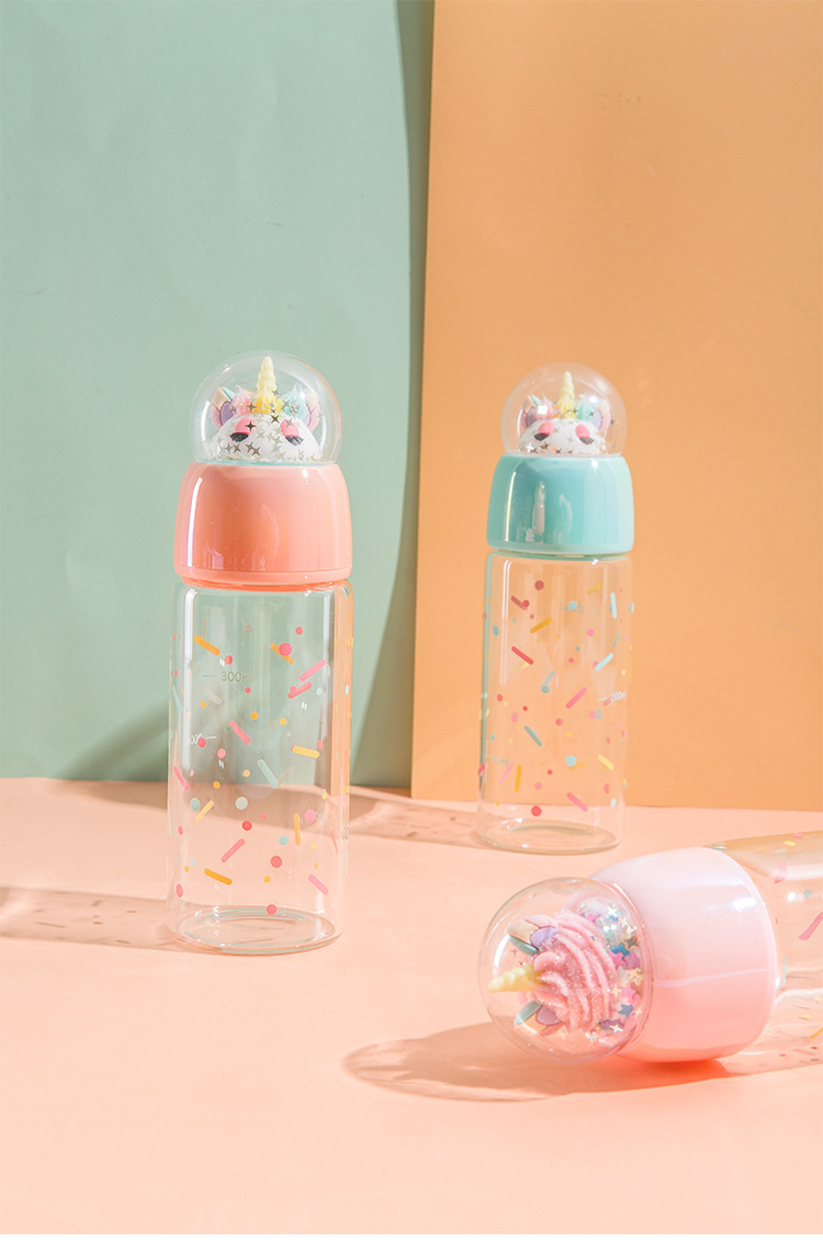 A View bright color unique glass cup lid exquisite cup body with sequins unicorn thermos cup water cup direct sale A View bright color unique glass cup lid exquisite cup body with sequins unicorn thermos cup water cup direct sale