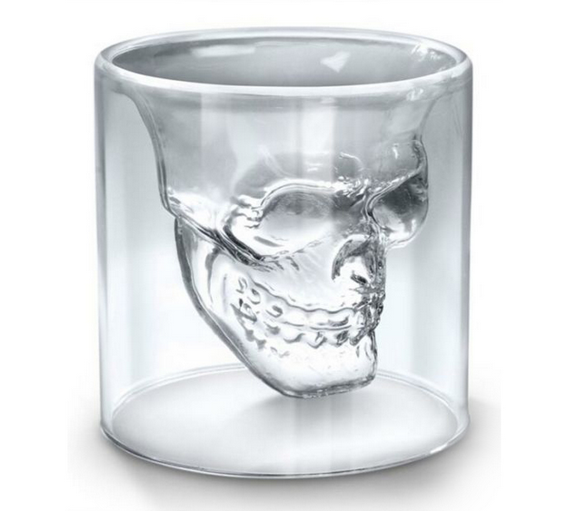 Creative Borosilicate glass skull glass cup double wall glass heat-resisting glassware Creative Borosilicate glass skull glass cup double wall glass heat-resisting glassware