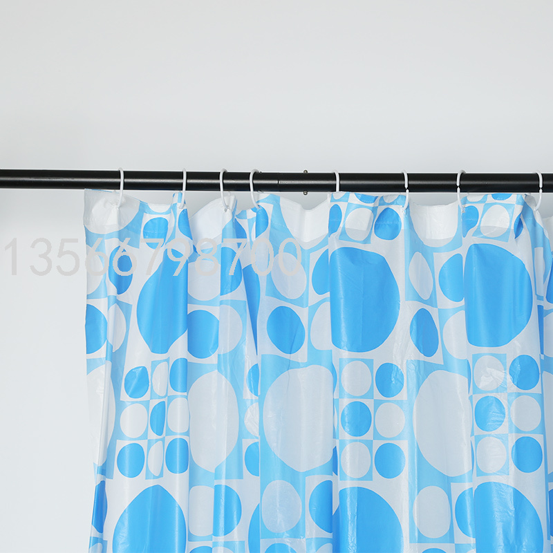 Factory Dedicated PrintingWaterproof Shower Curtain Portable Partition Curtain Wholesale Shower Curtain with Hook
