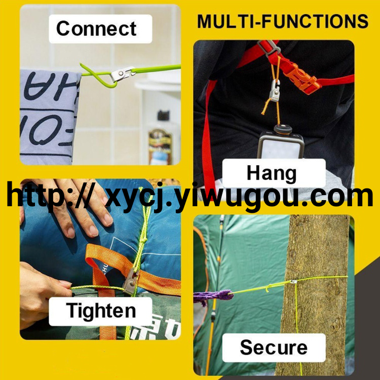 Outdoor Tent Lock Hook Mountaineering Camping Luggage Mini Automatic Lock Hook