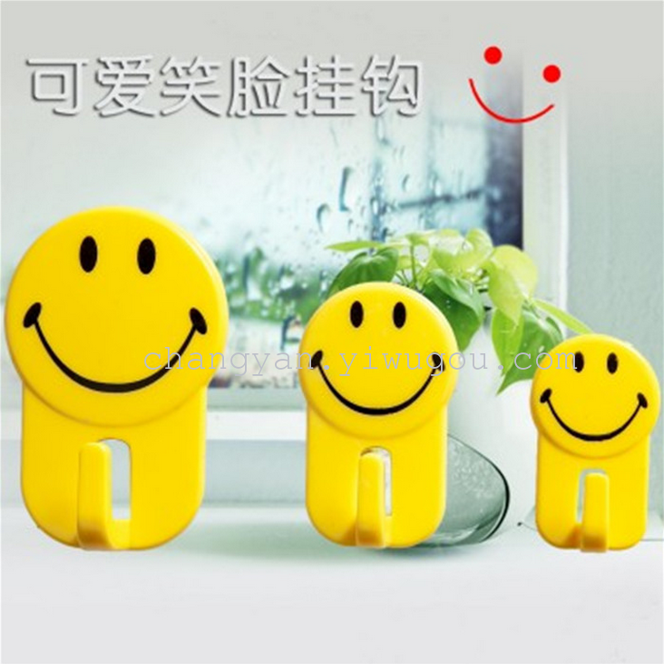 Cute smile strong towel hook stick hook large and medium small 3 into the home essential 11-30
