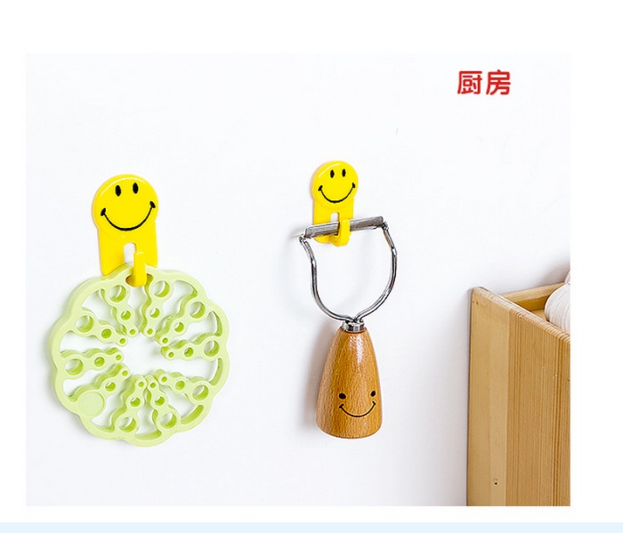Cute smile strong towel hook stick hook large and medium small 3 into the home essential 11-30