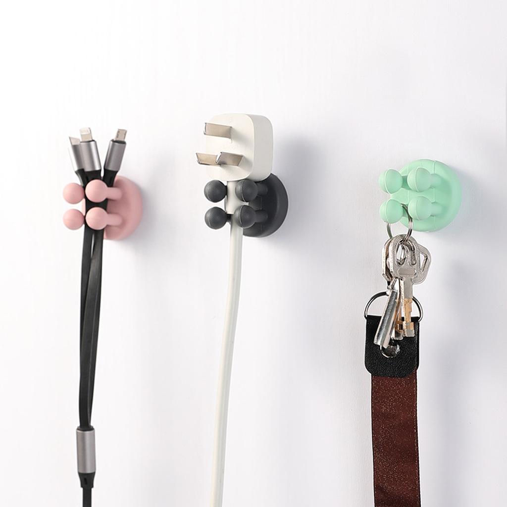 Nail-Free and Non-Marking Hook Strong Adhesive Office Hook Wall Bathroom Paste Hook Kitchen Sticky Hook Waterproof