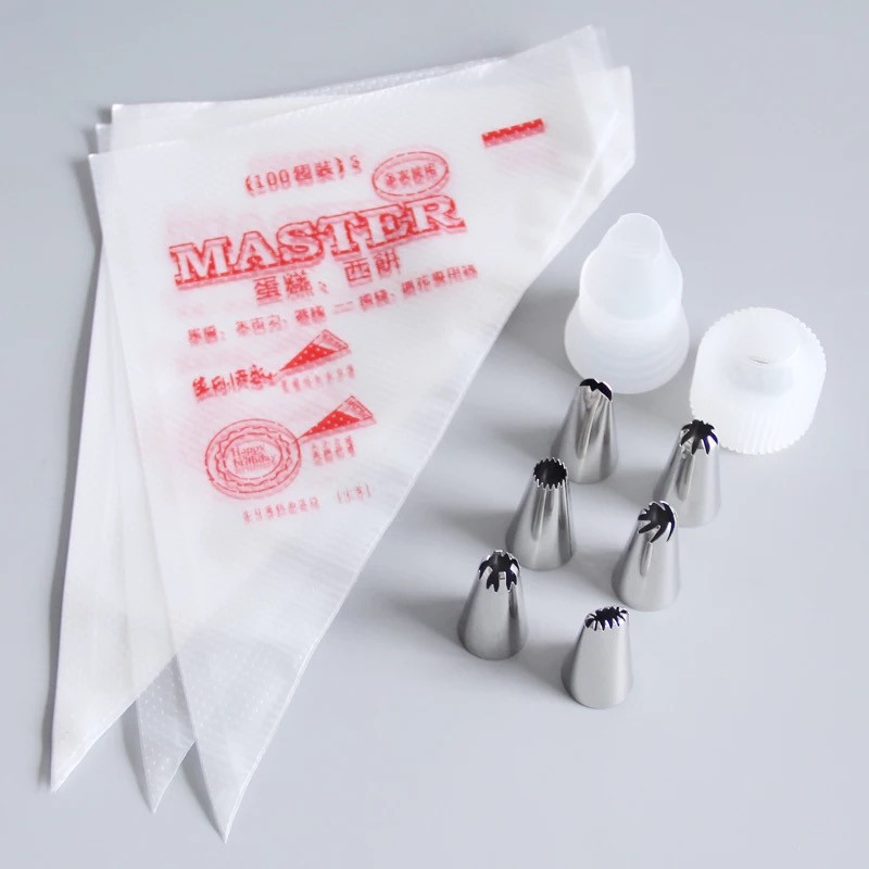 Thickened Disposable Pastry Bag Repeated Use Decorating Bag Pastry Tube Tool Set Large, Medium and Small 100 Thickened Disposable Pastry Bag Repeated Use Decorating Bag Pastry Tube Tool Set Large, Medium and Small 100