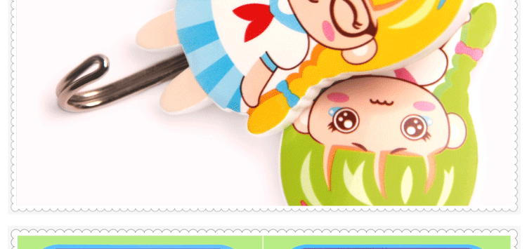 Zhenxin cute cartoon magic stick non-mark hook strong suction wall non-mark stick hook kitchen non-nail hook