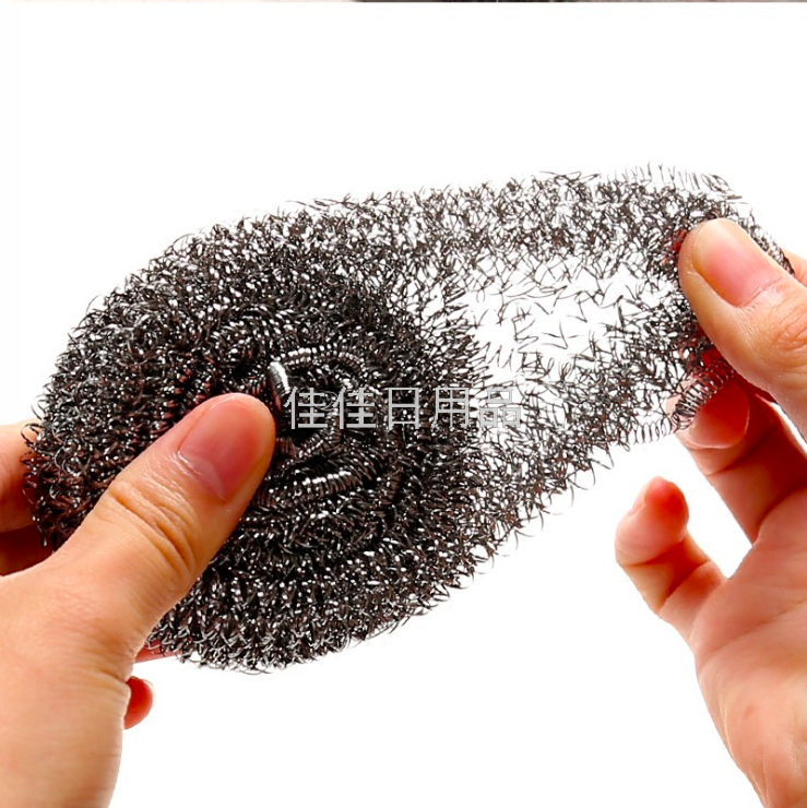 Factory Direct Sales Stainless Steel Wire Flat Ball Cleaning Ball Kitchen Cleaning Products 40G