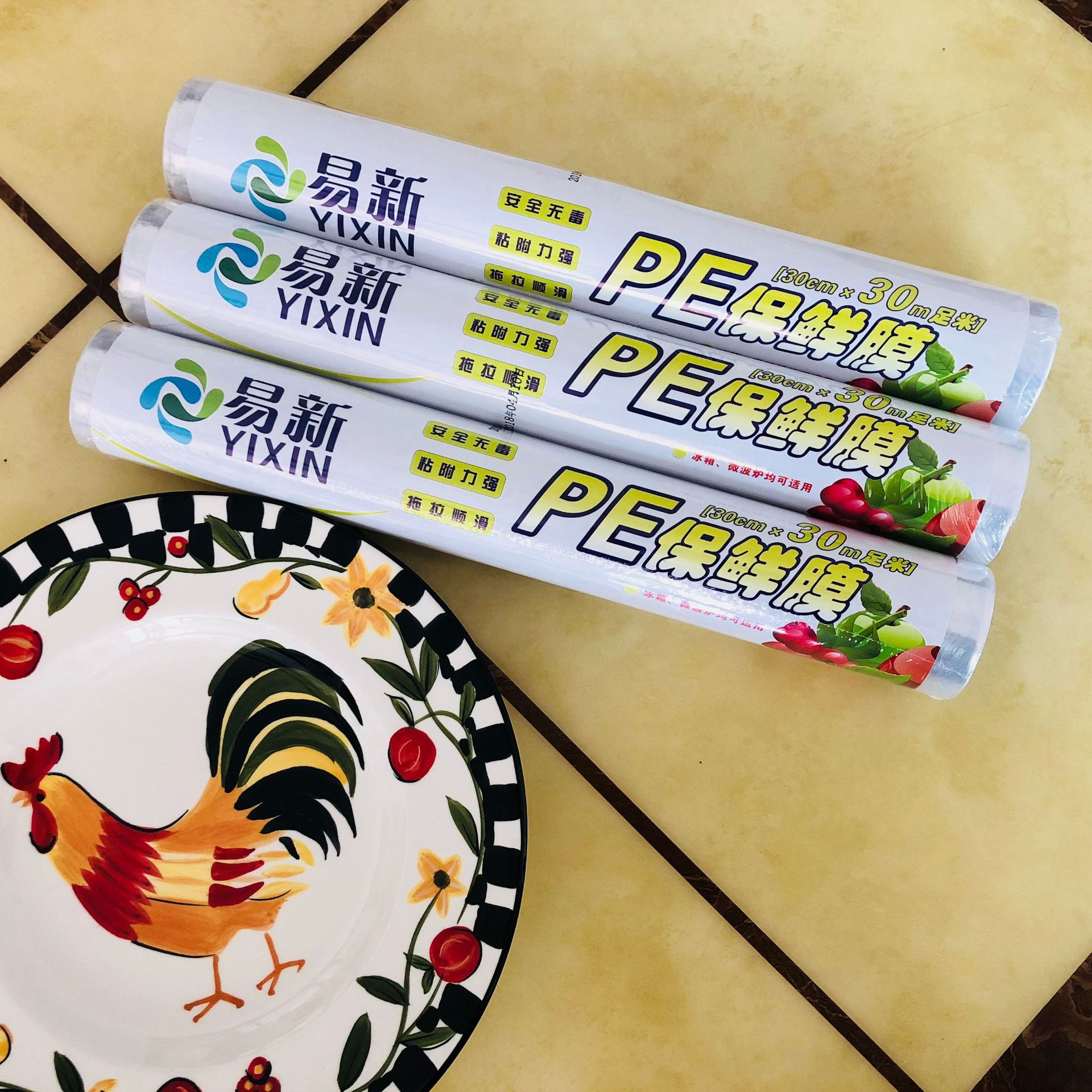 B Free Shipping Plastic Wrap 3030M Household Kitchen Fruit Large Disposable PE Rolling Bag Combination Large Roll Whole