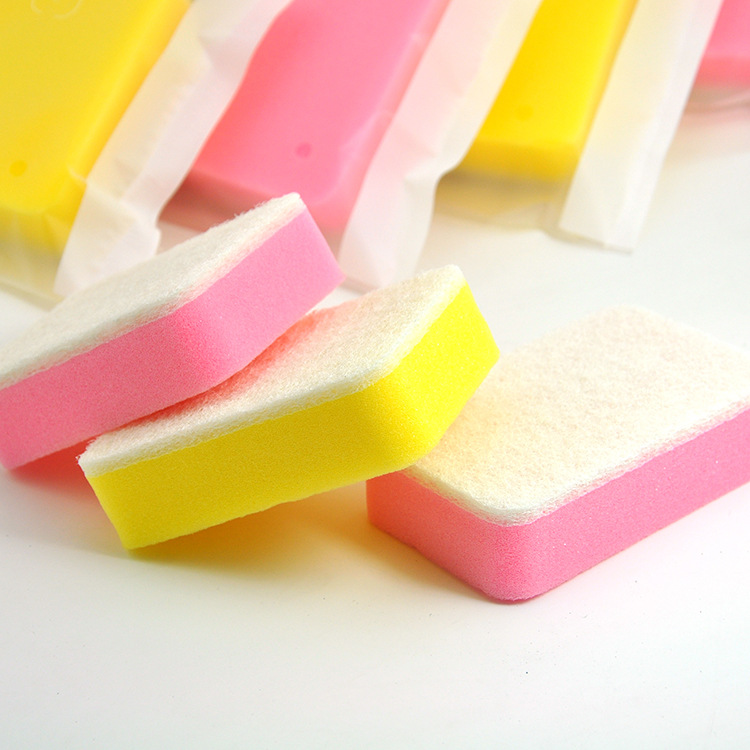 Sunday high temperature resistant sponge 3PCS white yellow white washing dishes in the kitchen cleaning products Sunday high temperature resistant sponge 3PCS white yellow white washing dishes in the kitchen cleaning products