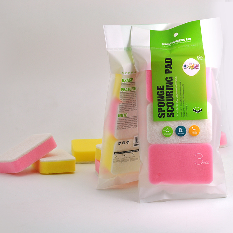 Sunday high temperature resistant sponge 3PCS white yellow white washing dishes in the kitchen cleaning products Sunday high temperature resistant sponge 3PCS white yellow white washing dishes in the kitchen cleaning products