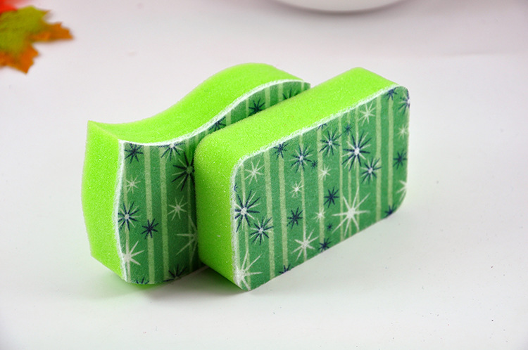 Sunday Green Star printing sponge cloth 1 pieces of high temperature resistant kitchen cleaning products