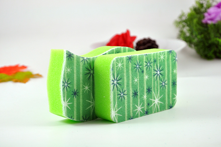 Sunday Green Star printing sponge cloth 1 pieces of high temperature resistant kitchen cleaning products