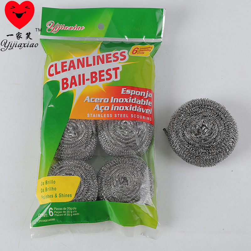 6 Kitchen supplies steel wire cleaning ball cleaning products 6 Installed cleaning ball manufacturers wholesale