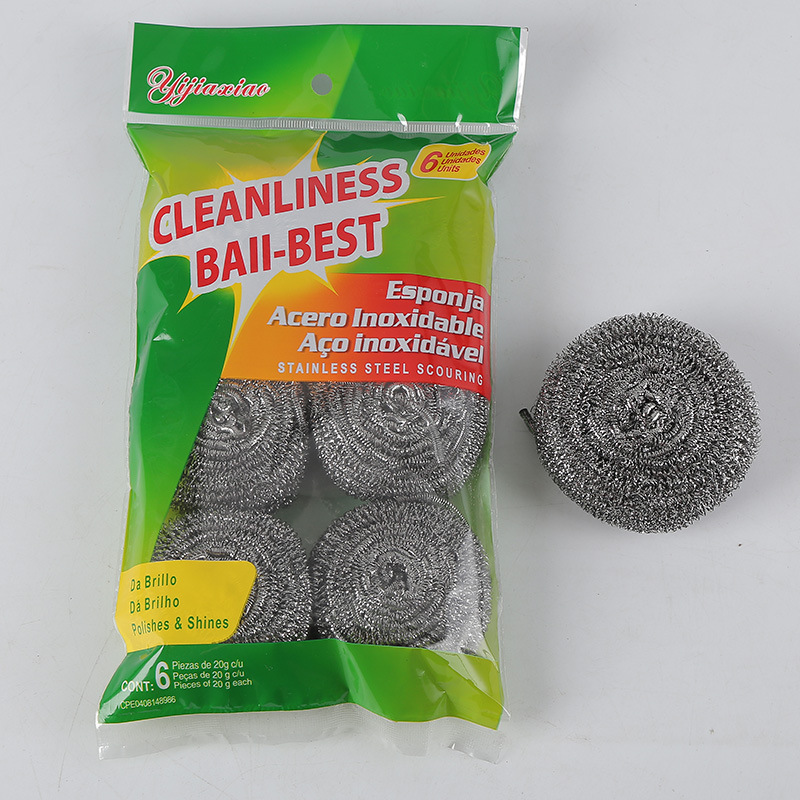 6 Kitchen supplies steel wire cleaning ball cleaning products 6 Installed cleaning ball manufacturers wholesale