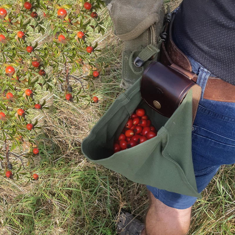 Outdoor Foraging Bag Waist Hanging Tool Bag Fruit Picking Bag Canvas Storage Bag Storage Bag Foraging Bag
