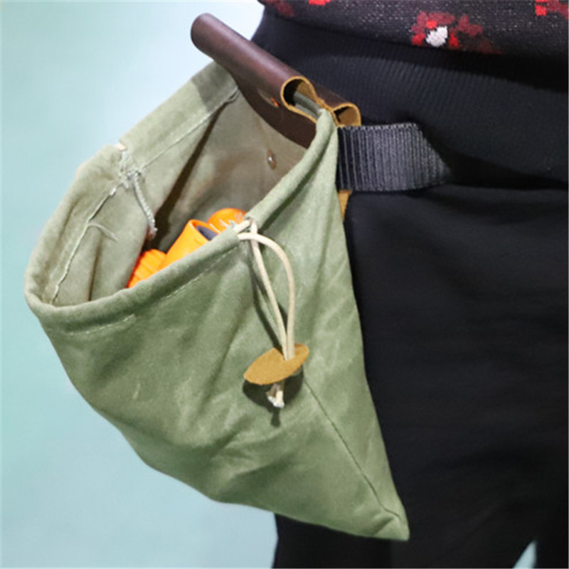 Outdoor Foraging Bag Waist Hanging Tool Bag Fruit Picking Bag Canvas Storage Bag Storage Bag Foraging Bag