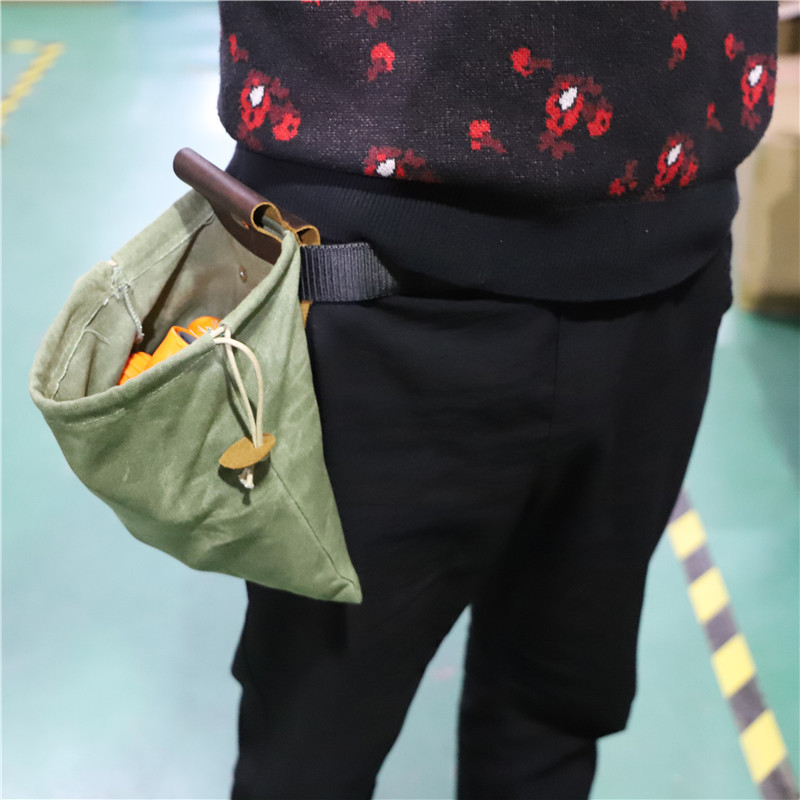 Outdoor Foraging Bag Waist Hanging Tool Bag Fruit Picking Bag Canvas Storage Bag Storage Bag Foraging Bag