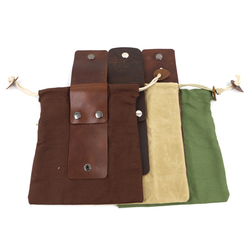 Outdoor Foraging Bag Waist Hanging Tool Bag Fruit Picking Bag Canvas Storage Bag Storage Bag Foraging Bag