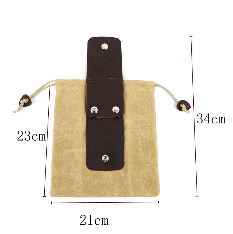 Outdoor Foraging Bag Waist Hanging Tool Bag Fruit Picking Bag Canvas Storage Bag Storage Bag Foraging Bag