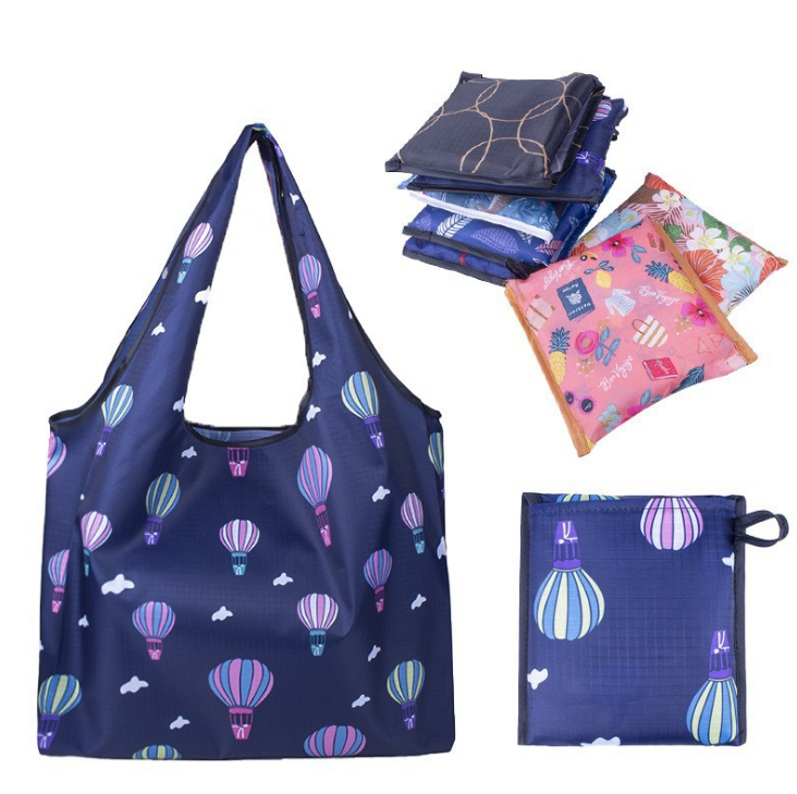 Folding eco-friendly shopping bag portable, portable storage bag Supersizesupermarket shopping bagwaterproof printed bag