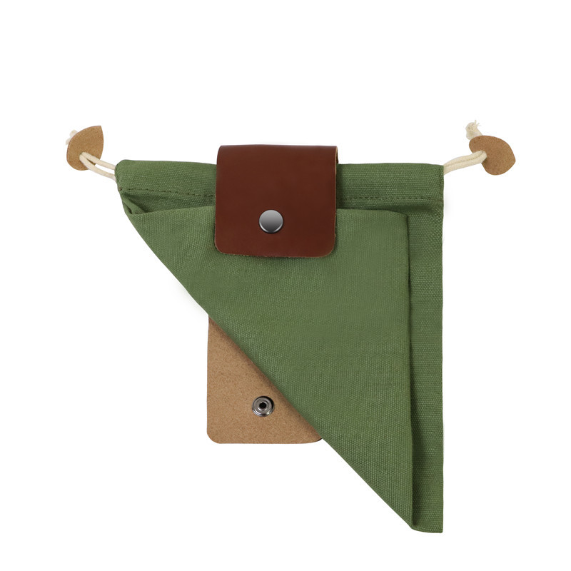 Camping Outdoor Foraging Bag Foraging Bag Wild Fruit Storage Bag Cowhide Waist Hanging Jungle Tool Storage Bag
