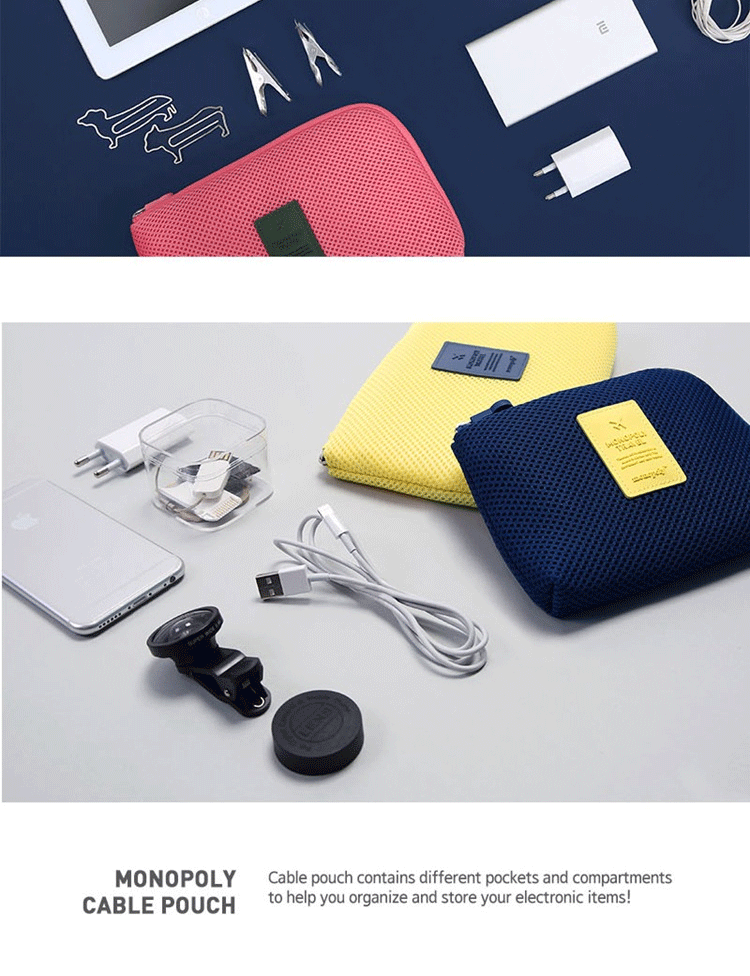 Xingtu Shockproof Mesh Travel Digital Storage Bag Mobile Phone Data Cable Storage Bag Earphone Data Cable Buggy Bag