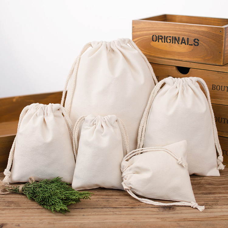 Currently Available Blank Drawstring Storage Bag Is Custom-Built Custom Printed Environmental Cotton Drawstring Bag