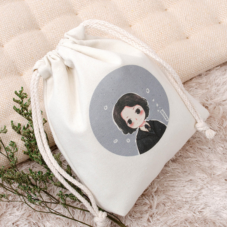 Currently Available Blank Drawstring Storage Bag Is Custom-Built Custom Printed Environmental Cotton Drawstring Bag