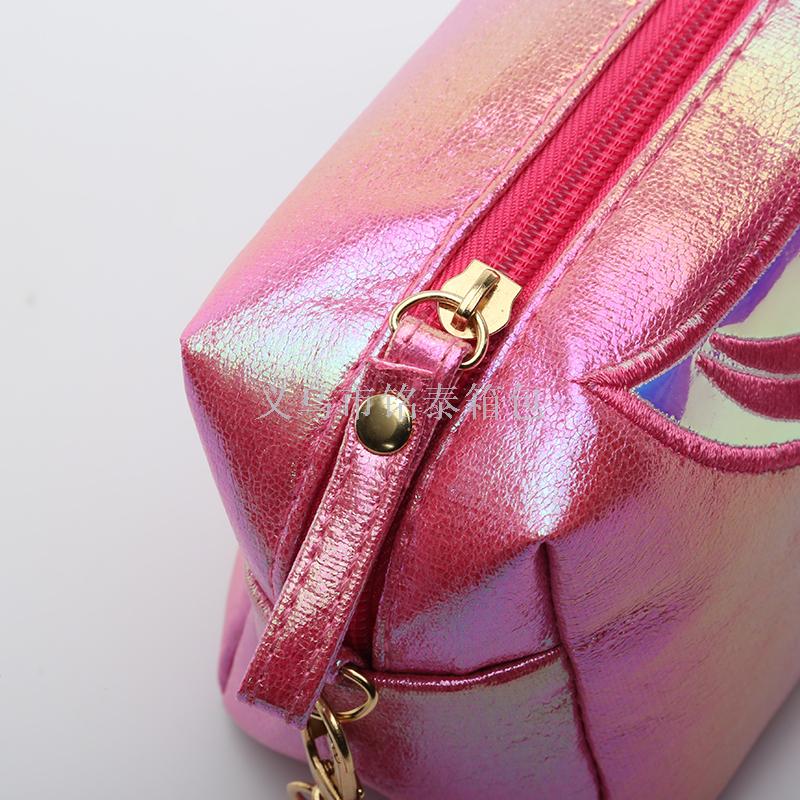 Cross-border hot style crack fish tail prince bag ladies cosmetics bag portable storage bag manufacturers direct sales