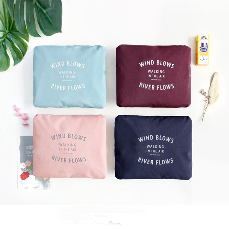 Korean Style Jacquard Luggage Bag Handbag Nylon Folding Travel Bag Large-Capacity Luggage Bag Factory Wholesale