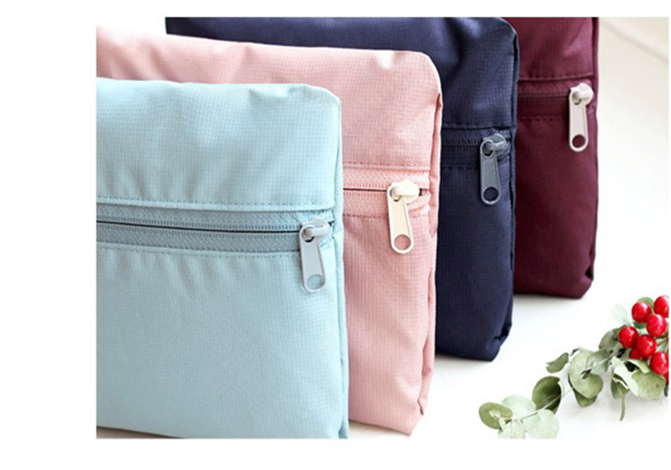 Korean Style Jacquard Luggage Bag Handbag Nylon Folding Travel Bag Large-Capacity Luggage Bag Factory Wholesale
